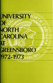 The University of North Carolina at Greensboro / bulletin [Catalog issue for the year 1971-1972]