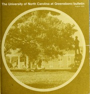 The University of North Carolina at Greensboro / bulletin [Catalog issue for the year 1975-1976]