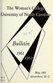 The Woman's College of the University of North Carolina bulletin [Catalogue issue for the year 1960-1961]