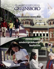 The University of North Carolina [at] Greensboro one-hundred-and-tenth annual undergraduate catalog 2001-2002 [Catalog issue for the year 2000-2001]