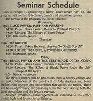 Seminar Schedule