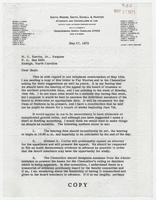 Letter from Beverly C. Moore to W.C. Harris Jr. about Neo-Black Society case