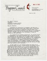 Letter from J. Clay Madison to UNCG Chancellor Ferguson