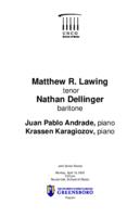 Lawing Dellinger Andrade Karagiozov [recital program]