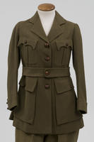 Woman's World War I miltary uniform jacket with Belt