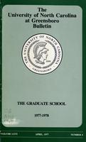 UNCG Graduate School bulletin, 1977-1978