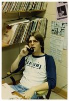 Student working in WUAG studios, February 1984