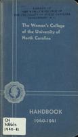 Woman's College of the University of North Carolina student handbook 1940-1941