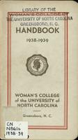 Woman's College of the University of North Carolina student handbook 1938-1939