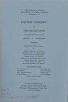 Easter concert by the College Choir