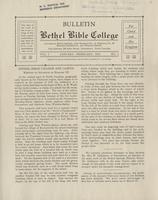 Bulletin [Bethel Bible College, January-February 1932]