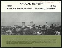 Annual report and map, City of Greensboro, North Carolina 1967-1968