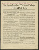 The Agricultural and Technical College register [March 1927]
