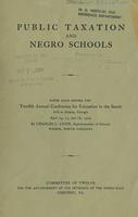 Public taxation and Negro schools
