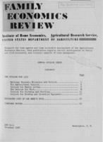 Family Economics Review [Dec. 1958]