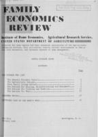 Family Economics Review [Jan. 1958]