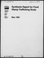 Final report for the food stamp participant trafficking study