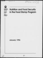Nutrition and food security in the food stamp program