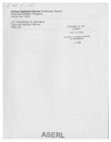 Annual Statistical Review - Preliminary Report Food and Nutrition Programs FY 1975