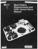Meal pattern requirements and offer versus serve manual