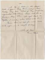 Letter from Annie Pozyck to her parents
