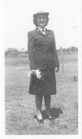 Bonnie James Baxter in blue service dress uniform