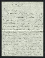 Letter from Marjorie L. Jackson to Henry