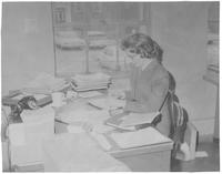 Jane Beetham Jones at desk