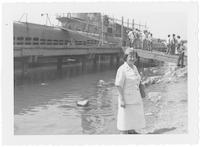 Woman Marine at dock