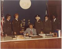 Jimmy Carter with WAC personnel