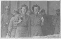 Evelyn E. Horton and WAC drinking Coca-Cola