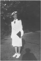 Blanche Berrier Brinkley in white uniform