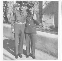 Joe O'Leary and soldier in Wilmington, North Carolina