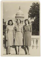 Doris Dickens Wilson and sisters at US Capitol Building