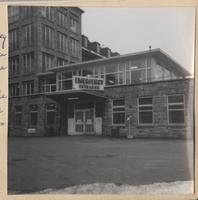 Photograph of emergency entrance at the 97th General Hospital in Frankfurt, Germany