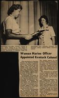 Newspaper clipping on Jo Anne Kilday's promotion to colonel