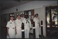 Lieutenant Commander Christine Marie Milam's retirement ceremony from the U.S. Naval Reserve, September 2003