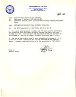 Commendation letter from deputy Chief of Naval Education and Training, April
