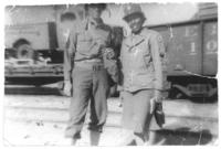 Fannie Griffin McClendon leaving Fort Huachuca. AZ, 1942