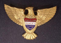 American Women's Voluntary Services pin, circa 1940s