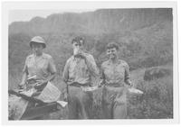 Army personnel on the road to Ruoua Falls, New Guinea, 1943