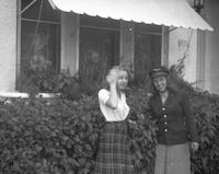 Anita G. Keller with friend, 1943