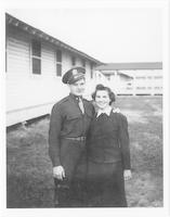 Lucy Slade Libby and serviceman, circa 1942