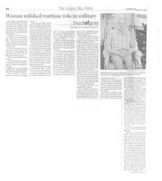 Woman relished wartime role in military, 2006