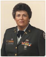 Formal portrait of Army Nurse Lieutenant Colonel Diane Kay Corcoran