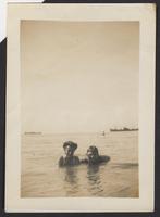 Helen Weant swimming, circa 1944