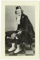 Shirley Van Brakle in traditional Scottish dress