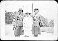 Margaret Reeve with two WACs