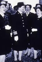 Captain Dorothy Stratton stands with unidentified SPARS
