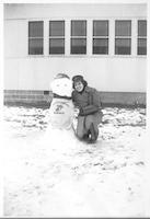 Audrey Knyrim Mattern with snowman